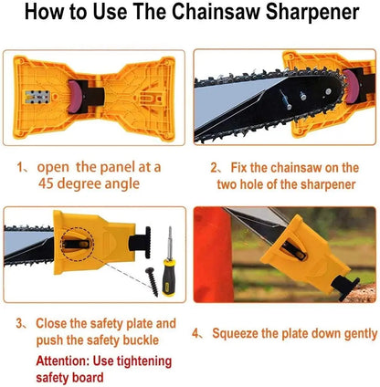 Portable Chainsaw Sharpener – Fits 14–20 Inch Chainsaws