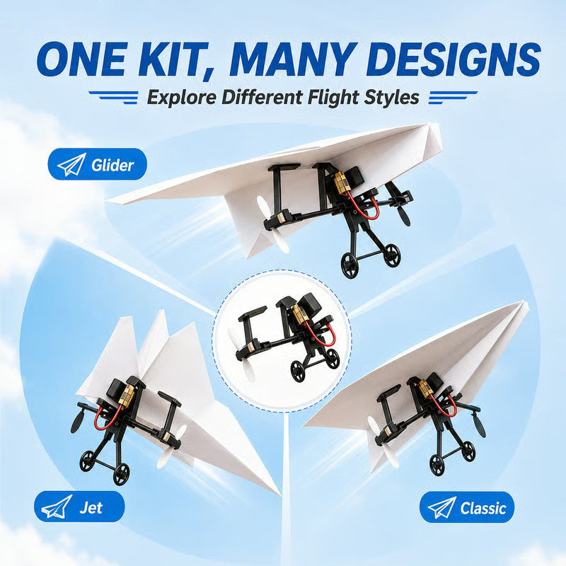 Smart Remote-controlled DIY Paper Airplane Kit