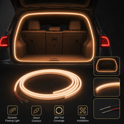 Dynamic Flowing Car Trunk Ambient Light Strip