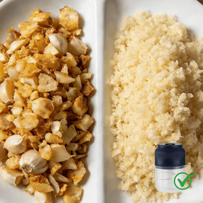 Portable Electric Garlic Chopper for Fast Kitchen Food Prep