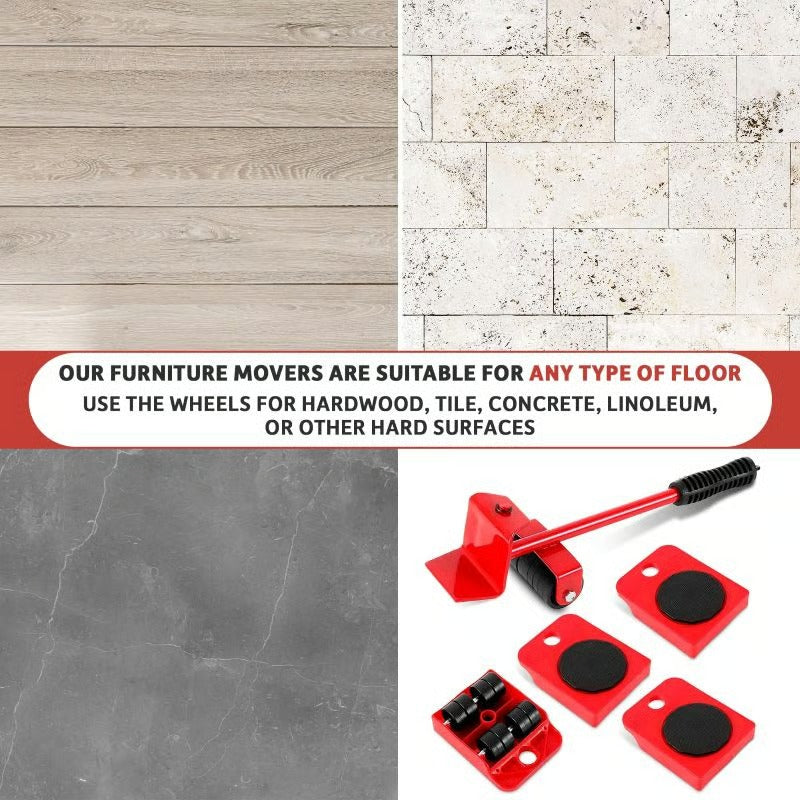 Furniture Mover with Wheels & Furniture Lifter Set