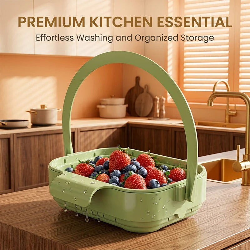 2-Pack Foldable Hanging Kitchen Sink Drain Baskets