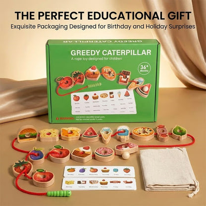 Caterpillar Lacing Toy for Toddlers
