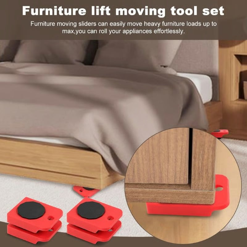 Furniture Mover with Wheels & Furniture Lifter Set