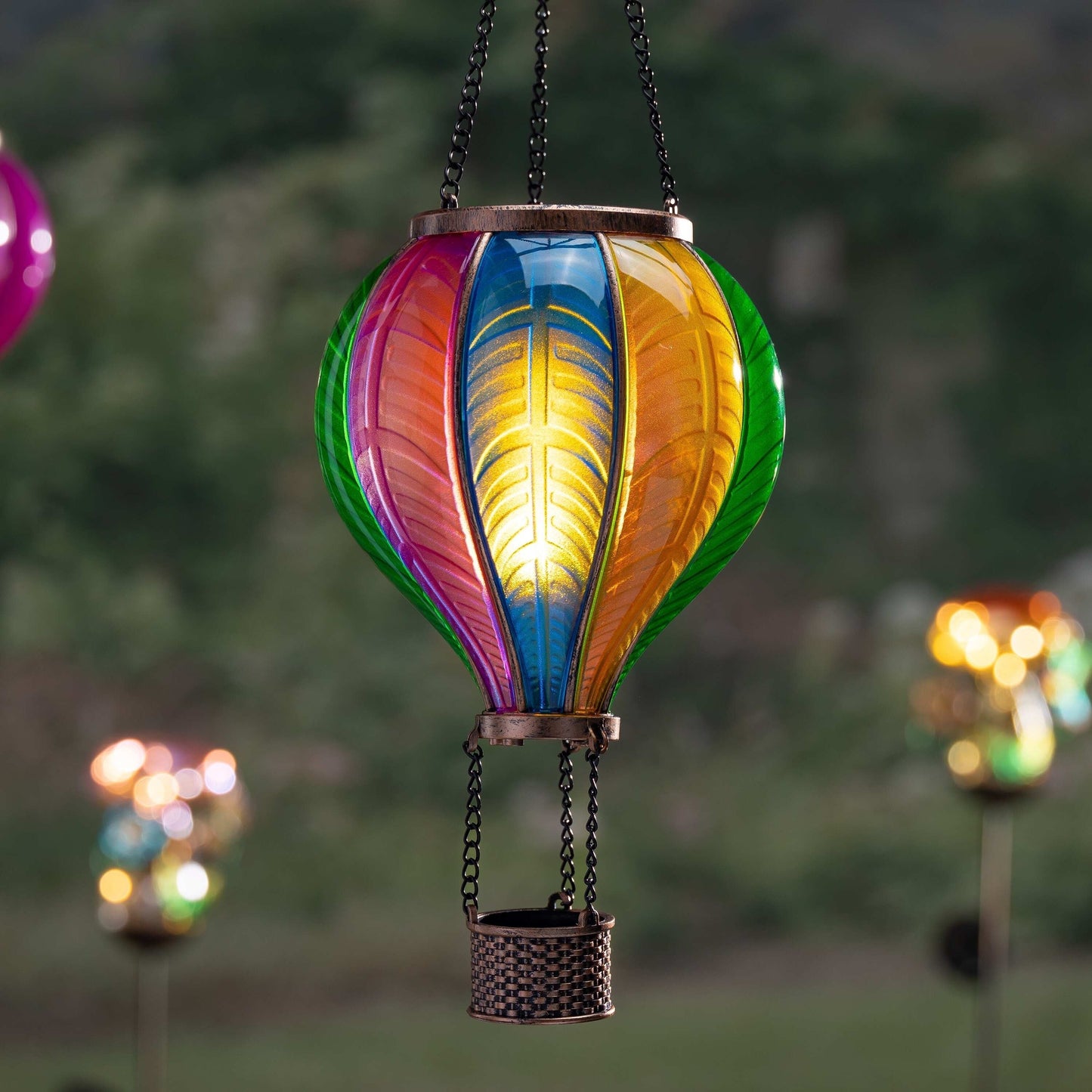 Solar Hanging Rainbow Balloon Lantern