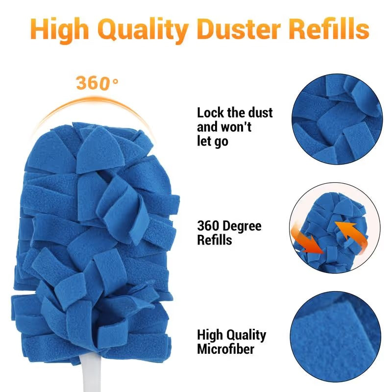 Reusable Chenille Microfiber Dust Duster for Hard-to-Reach Cleaning