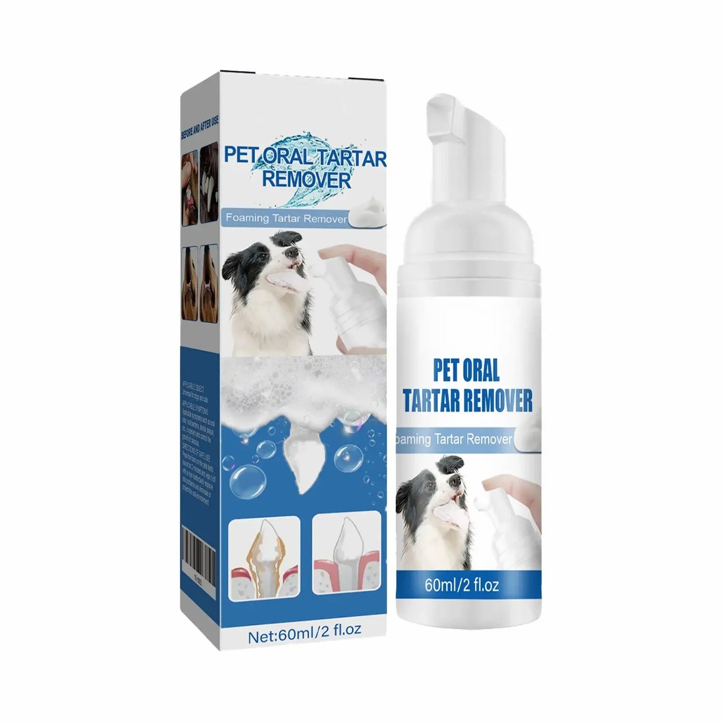 Advanced Foaming Pet Dental Spray for Tartar & Bad Breath