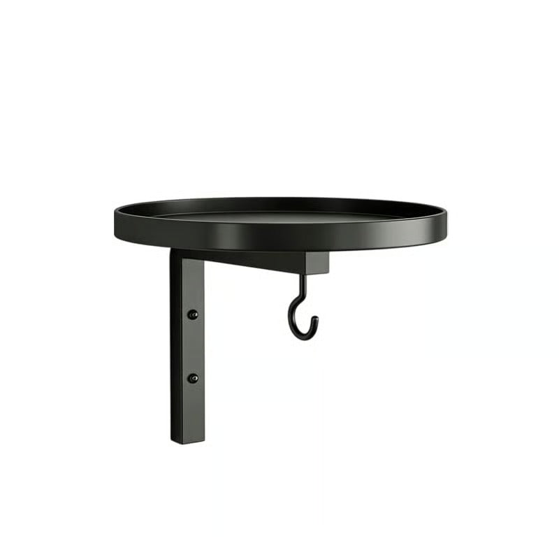 Wall-Mounted Metal Bird Bath with Hanging Hook