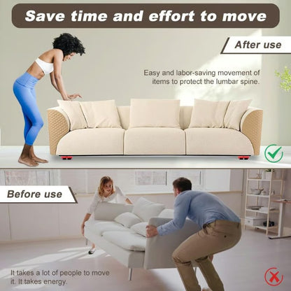 Furniture Mover with Wheels & Furniture Lifter Set