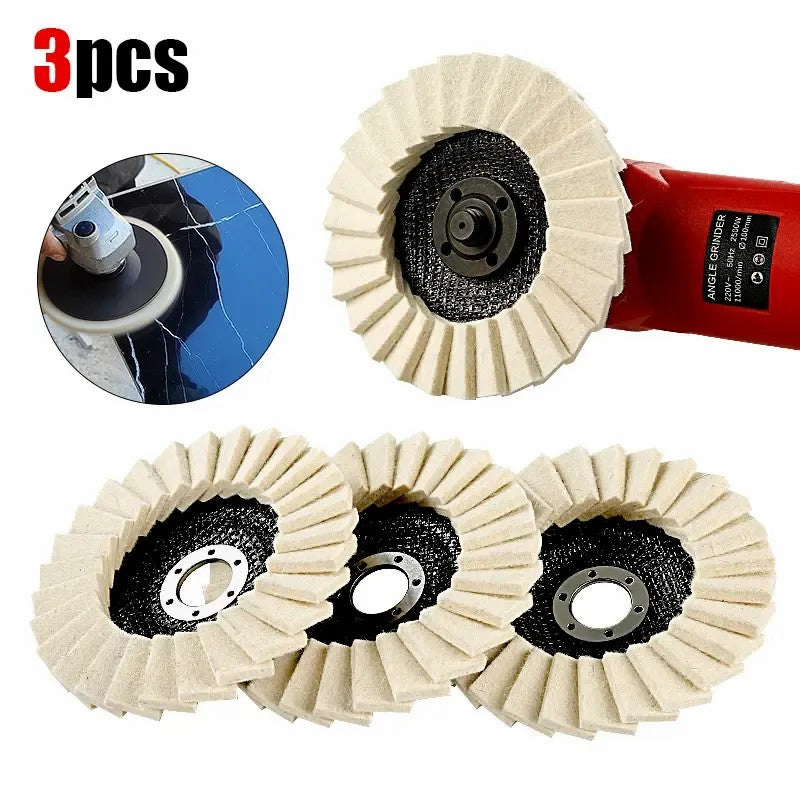 5-Inch Wool Polishing Wheels for Mirror Finish Grinding