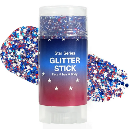 Patriotic Glitter Stick for Face, Hair & Body Sparkle