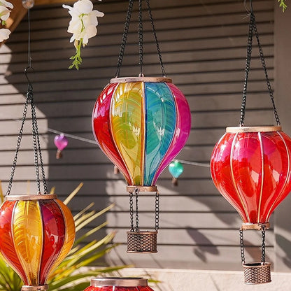 Solar Hanging Rainbow Balloon Lantern