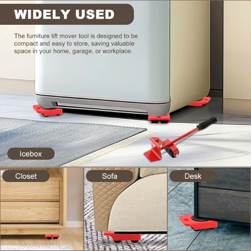 Furniture Mover with Wheels & Furniture Lifter Set