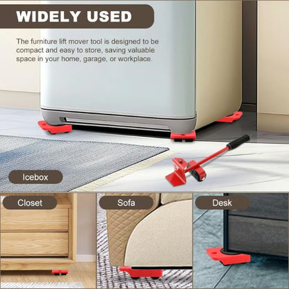 Furniture Mover with Wheels & Furniture Lifter Set