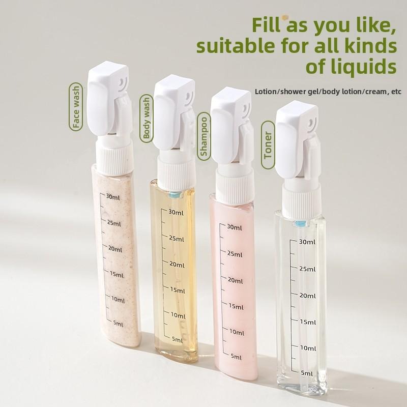 Portable 4-in-1 Travel Toiletry Bottle for Easy Packing