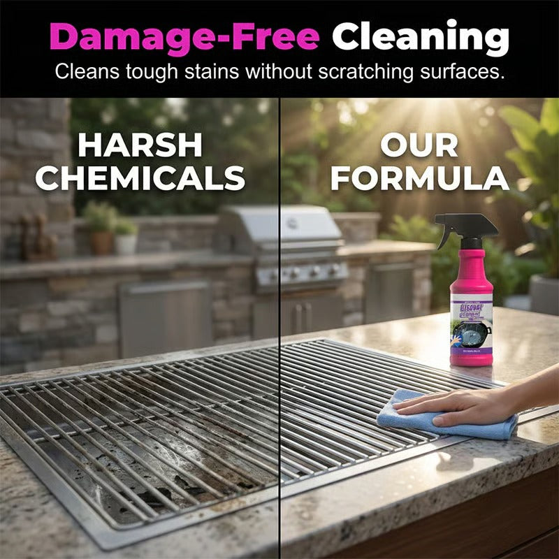 Heavy Duty Grill Cleaner for Burnt Grease and Carbon