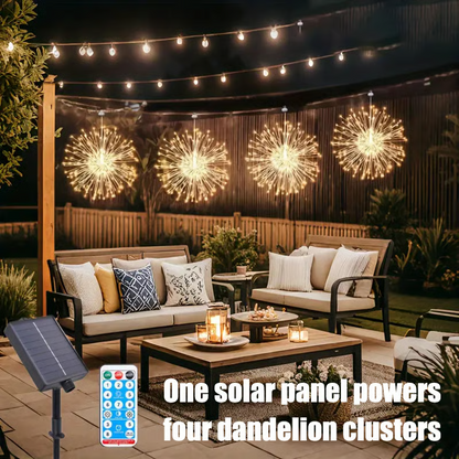 4-Pack Solar Fireworks Lights — 480 LEDs