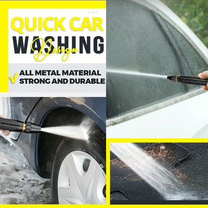 High Pressure Car Wash Kit with Nozzles & Hose