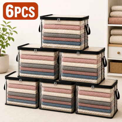 Large Heavy-Duty Thick Plastic Clear Storage Bag for Clothes, Moving & Storage