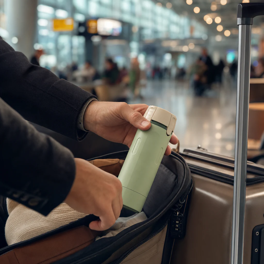 Portable 4-in-1 Travel Toiletry Bottle for Easy Packing