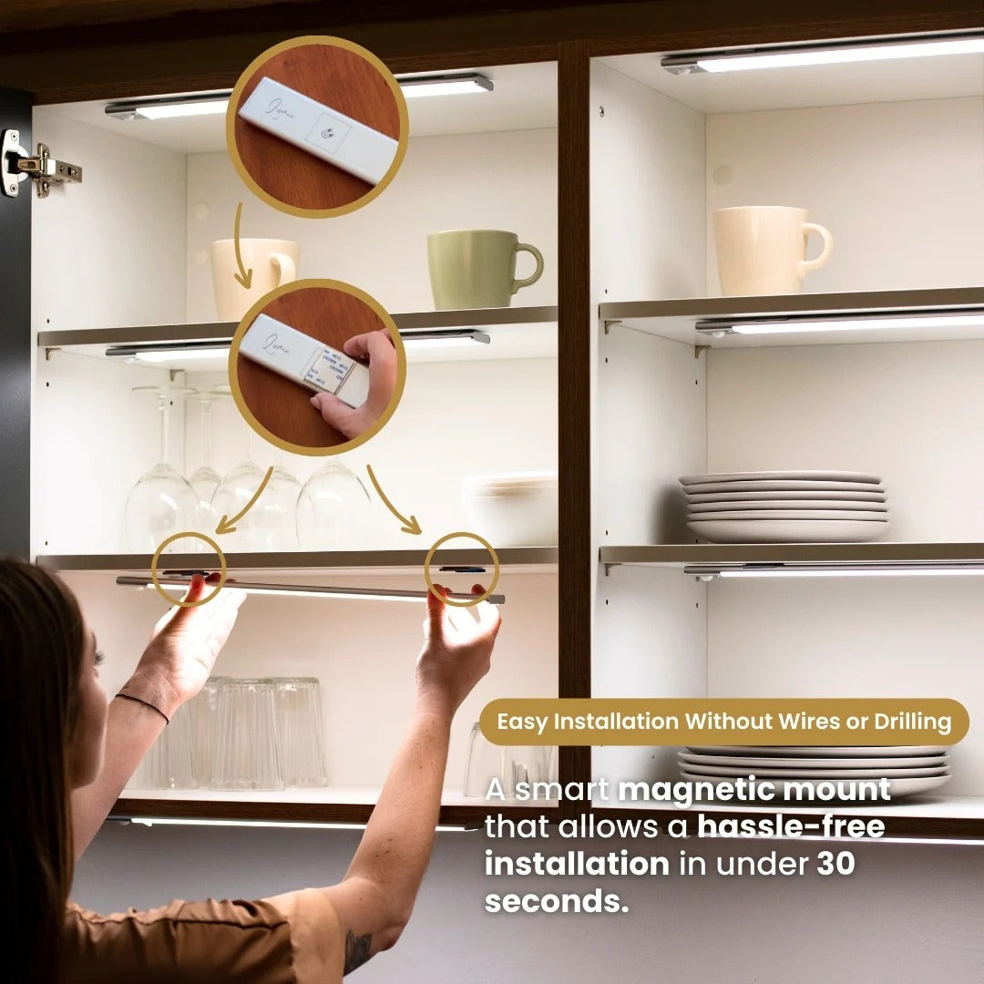 Motion Sensor Rechargeable Under Cabinet LED Light Bar