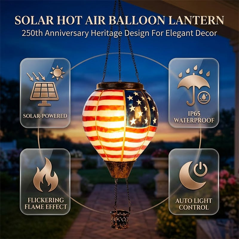 250th Anniversary Solar Hot Air Balloon Lantern