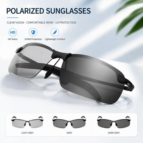 Photochromic Sunglasses with Anti-glare Polarized Lens