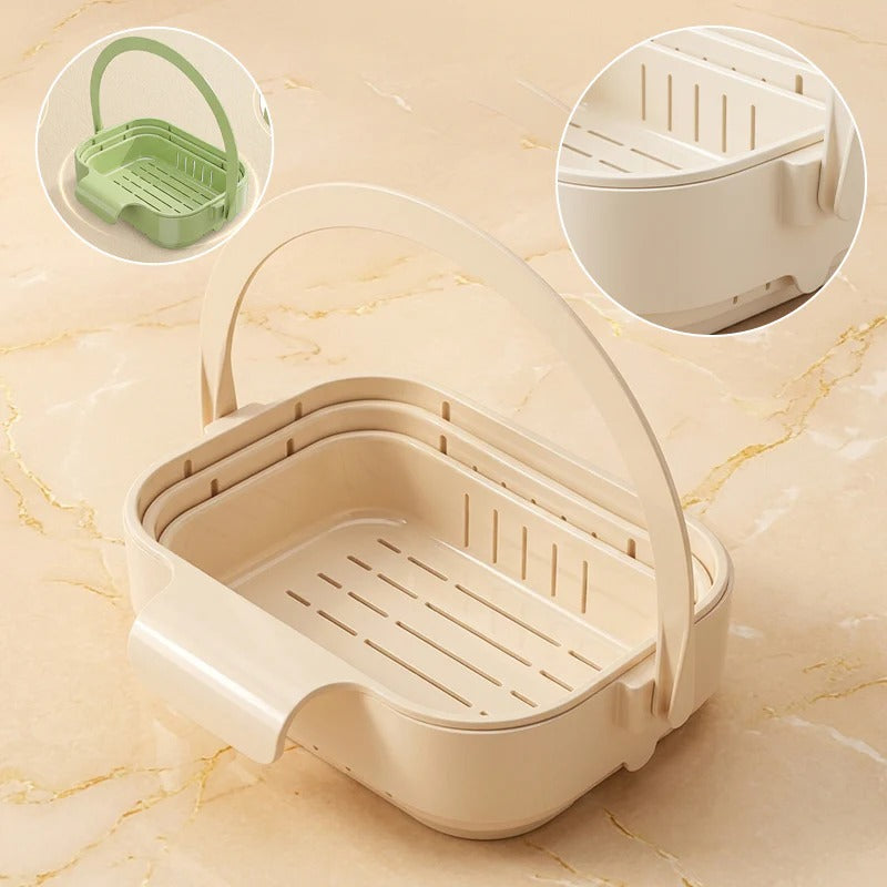 2-Pack Foldable Hanging Kitchen Sink Drain Baskets