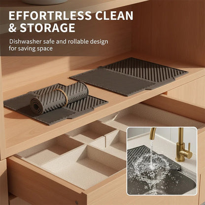 Dish Drying Silicone Drain Mat