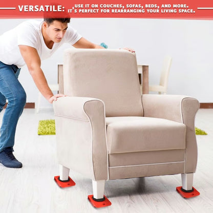Furniture Mover with Wheels & Furniture Lifter Set