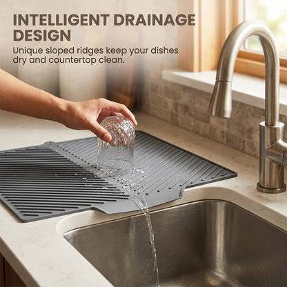 Dish Drying Silicone Drain Mat