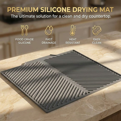 Dish Drying Silicone Drain Mat