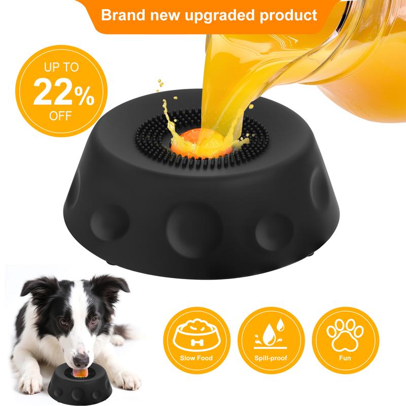 3-in-1 Suction Slow Feeder Dog Bowl with Treat Ball