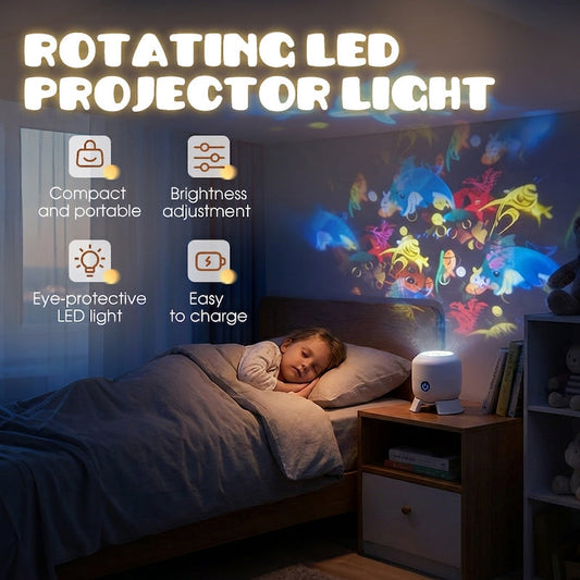 Dynamic Rotating LED Projector Light