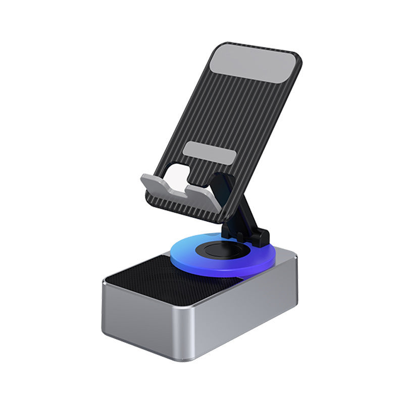 5-in-1 Wireless Bluetooth Phone Holder Speaker Stand Charger Rotating Portable