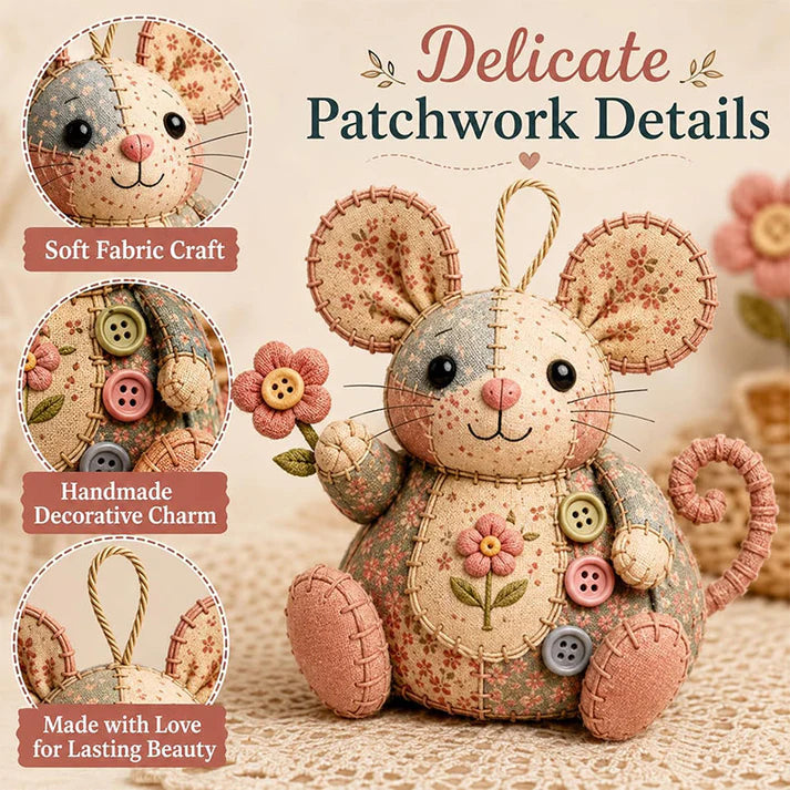Handcrafted Vintage Mouse Plush Sewing Kit