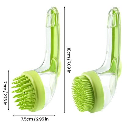 2 in 1 Pet Bath and Grooming Brush