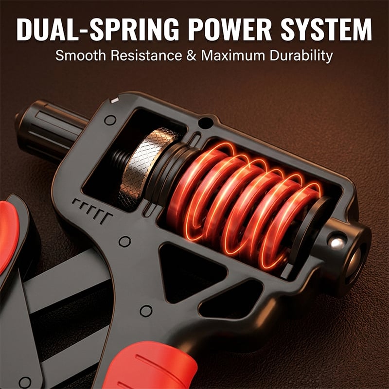 Ergonomic Adjustable H-Grip Hand Trainer with Digital Counter